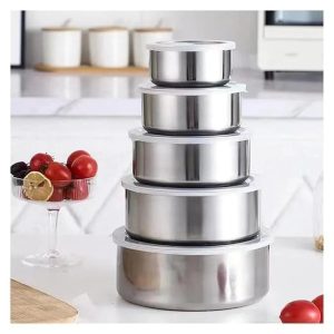 5 piece fresh box set stainless steel food  storage container