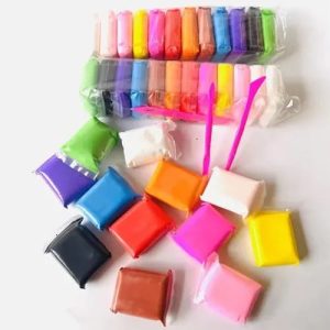 fomic play dough 12 colors - Polymer dough for kids with different tools for shapes