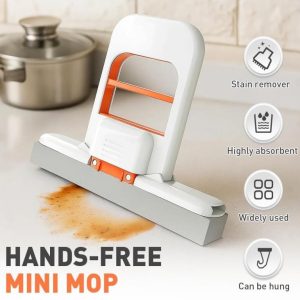 Hands-free mini mop