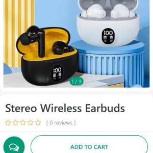 Stereo wireless earbud