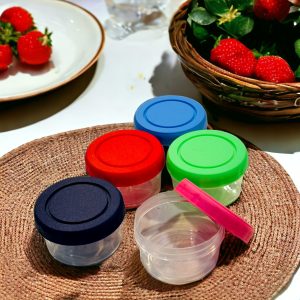 Mini plastic food storage containers multi purpose box (pack of 6)