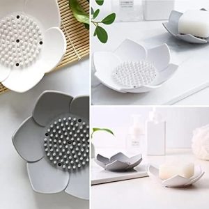 Silicone drain flower soap holder lotus top holder