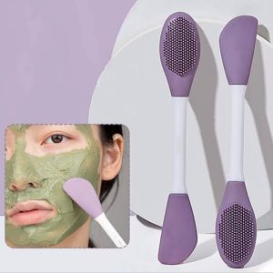 2 in 1 silicon face mask brush