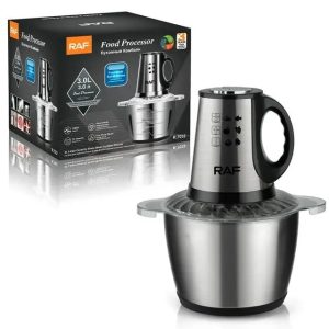 Food Processor & Veg + Meat Chopper R.7032 – 3 Litre Steel Bowl – 1000W