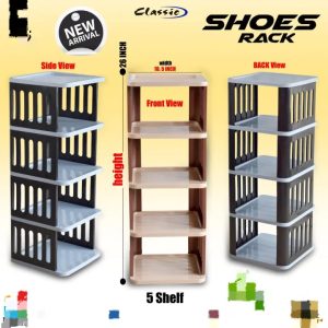 5 Layer classic Shoe Rack Plastic