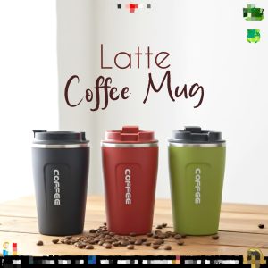 Latte coffee mug simple, Leak proof coffee mug