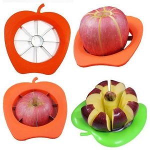 Plastic Apple Cutter / Stainless Steel Apple Core Cutter
