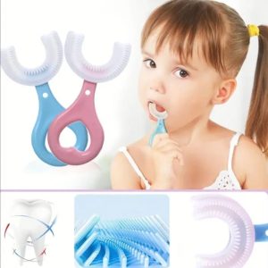 Baby Kids U-Shaped Soft Silicone Toothbrush