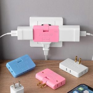 Multi Plug Slim 3 In 1 Rotatable Socket Converter,Swivel Mini Indoor Wall