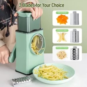 Vegetable Cutter Chopper 3 in 1 Round Vegetable Chopper, Vegetable Slicer