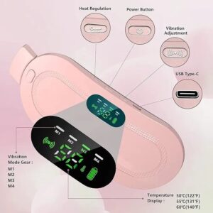 Electric Heating Pad for Menstrual Cramp Relief,  USB Type-C, Travel-Friendly Women's Massager Belt