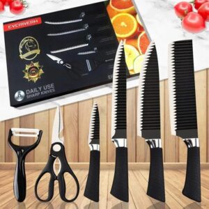 6-Piece Stainless Steel Kitchen Knife Set