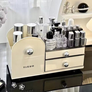 Makeup Organizer with Drawers Cosmetic Display Cases Cosmetics Storage Box Brush Lipstick Holder Jewelry Box Skincare Organizer