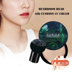 SUNISA foundation Base  3 In 1 Cream Waterproof Foundation Moisturizing Liquid Foundation with Sponge