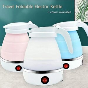 Fast Water Boiling 600 ml Portable Kettle Travel Kettle Foods Boils Quickly Silicone Small Collapsible Foldable Electric Sports Bottles Best Home appliances