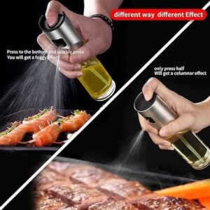 OIL SPRAY BOTTLE Oil Sprayer Glass Bottle for Cooking, Olive Oil Spray Mister, Oil Dispenser Bottle 100ml