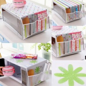 Microwave & Oven Dust Cover with Side Pockets