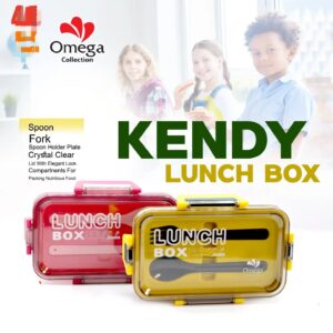 KENDY Lunch Box With Partition And Spoon