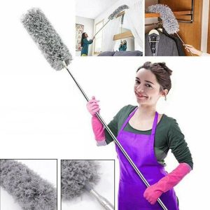 Flexible Grey Mop With Long Rod