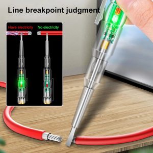 Smart electric voltage tester pen with clear indicator