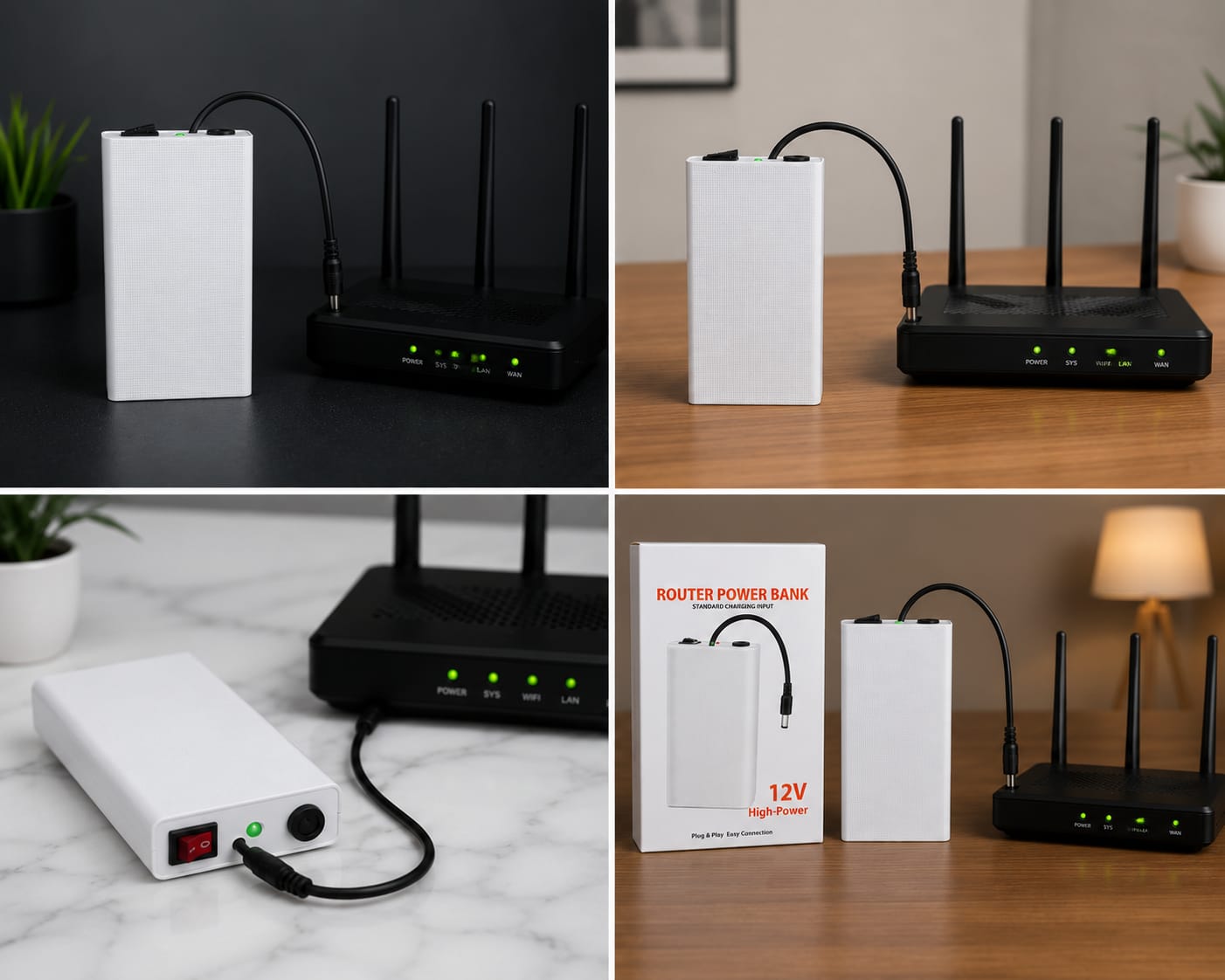 Power up your WiFi router during load shedding with this 12V Router Power Bank. , Long Backup Time , Plug & Play Easy Connection, Perfect for Home & Office Use , lCompact & Reliable Design Never let your internet go offline again!