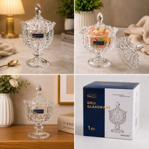 Delisoga Crystal Candy Jar