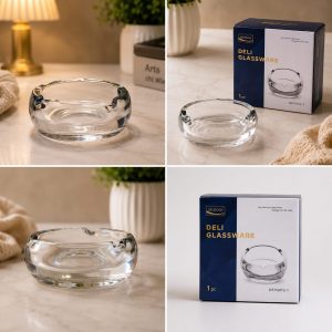 Delisoga Round Crystal Ashtra