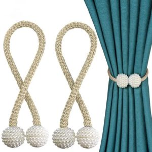 Pearl Magnetic Curtain Clip Curtain Holders Tieback Buckle Clips Hanging Ball